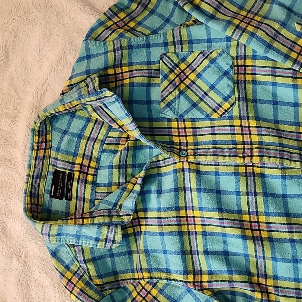 Public Opinion Button Down Flannel - image 2